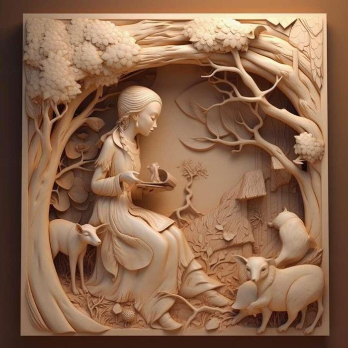 نموذج ثلاثي الأبعاد لآلة CNC 3D Art 